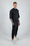 Set 3/4 T-shirt With Japanese Pants In Black