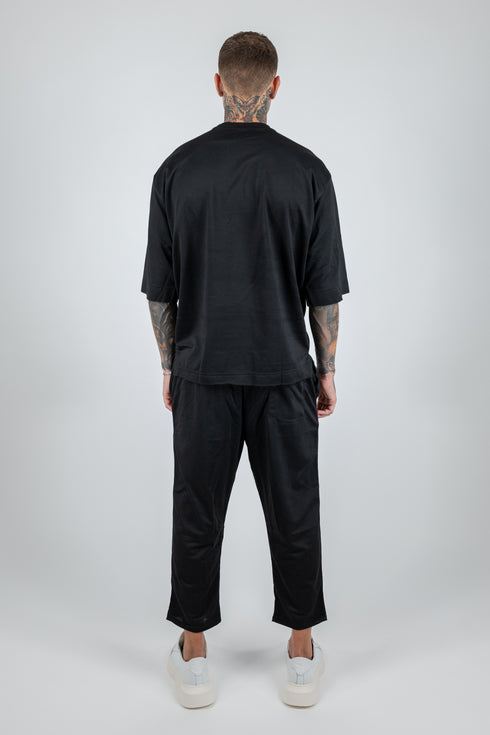 Set 3/4 T-shirt With Japanese Pants In Black