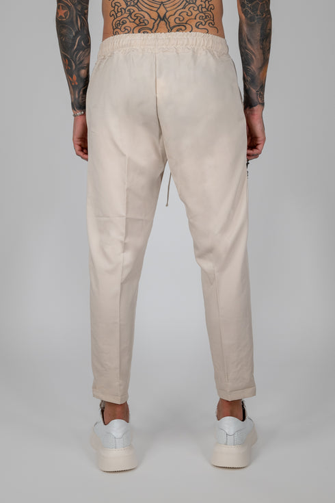 Pants With Chain In Beige