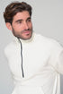 Half Zip Sweater In White