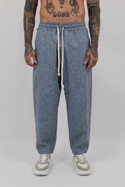 Slate Relaxed Linen Trousers