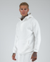 Hoodie With Snaps In White