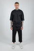 Set 3/4 T-shirt With Japanese Pants In Black