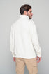 Half Zip Sweater In White