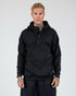 Hoodie With Snaps In Black