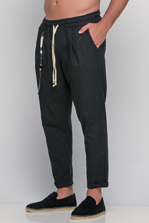 Linen Pants With Chain