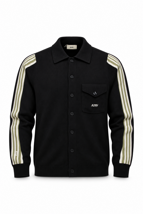 AUTRY KNITTED VISCOSE SHIRT JACKET MAN