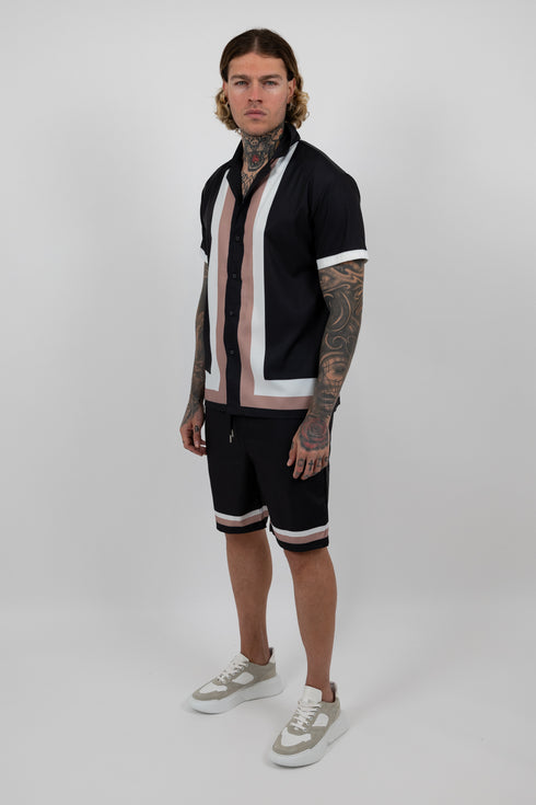 Midnight Stripe Lounge Set
