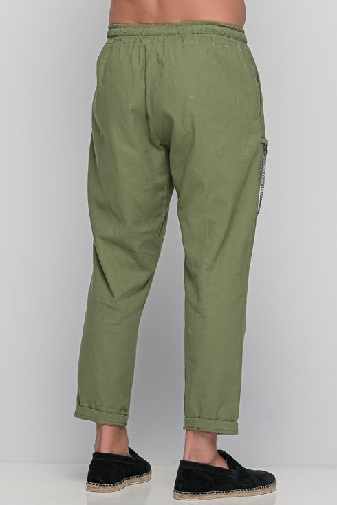 Linen Pants With Chain
