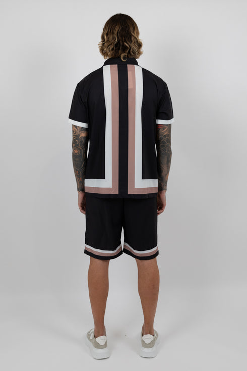 Midnight Stripe Lounge Set