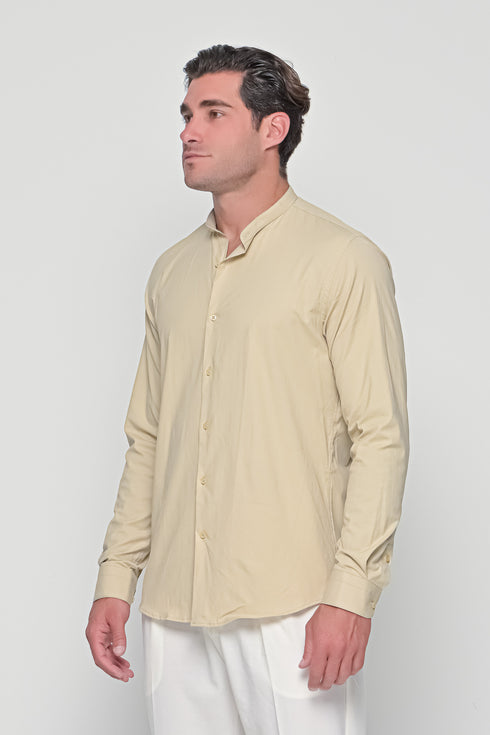 MAO SHIRT IN BEIGE