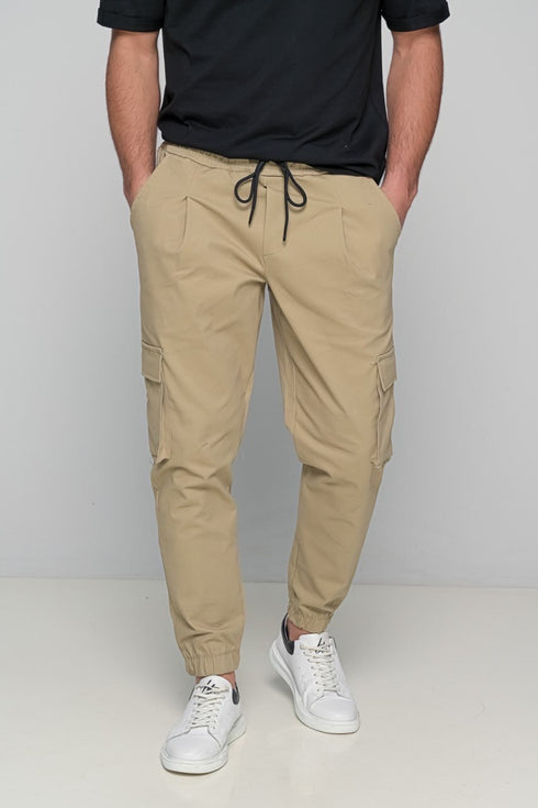Jogger Cargo In Beige