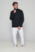 Half Zip Sweater In Black