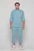 Set 3/4 T-shirt With Japanese Pants In Blue