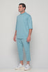 Set 3/4 T-shirt With Japanese Pants In Blue