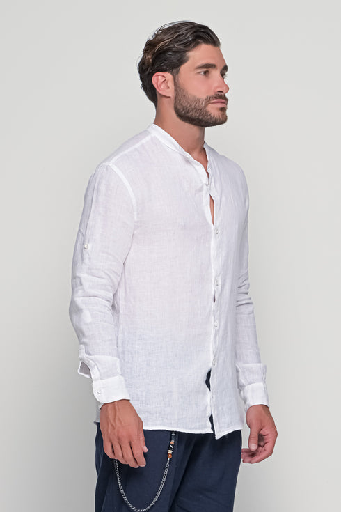 Linen Shirt In White