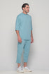 Set 3/4 T-shirt With Japanese Pants In Blue