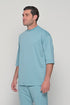 Set 3/4 T-shirt With Japanese Pants In Blue