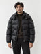 Quilted hooded down jacket K836