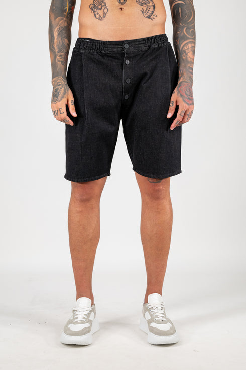 BLACK JEAN SHORTS
