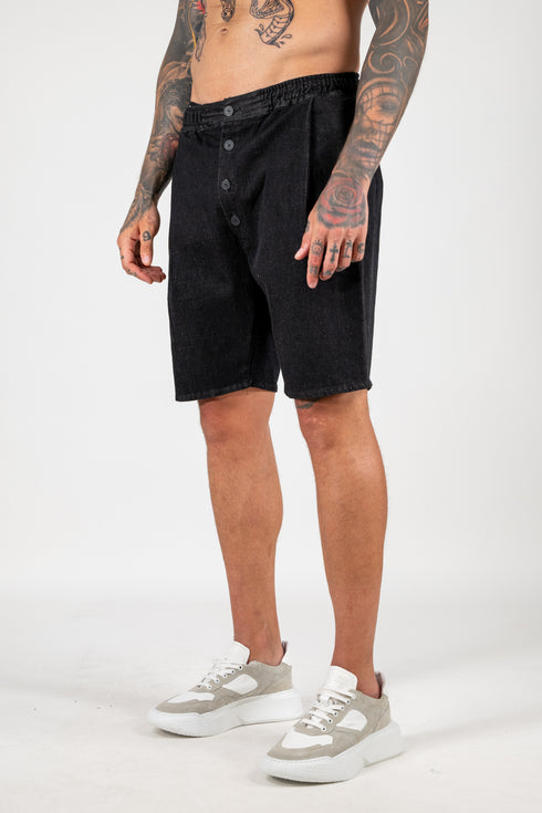BLACK JEAN SHORTS
