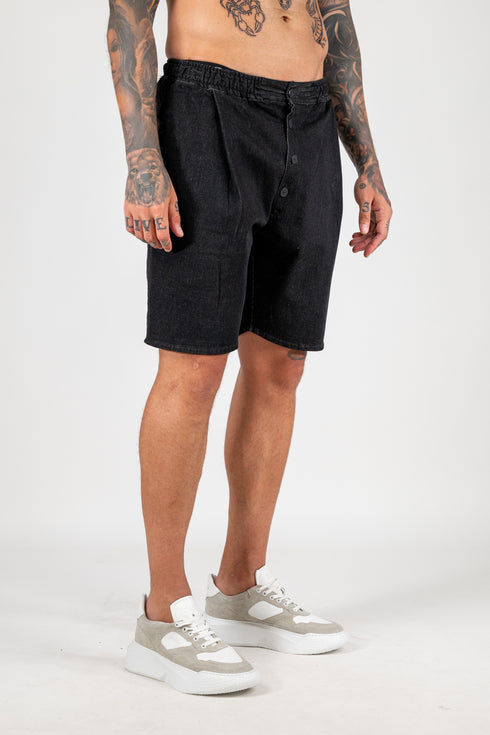 BLACK JEAN SHORTS