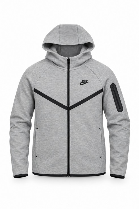 Nike Sportswear Tech Fleece Full-Zip Hoodie Grey (Junior)