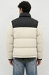 Two-Tone Sherpa Puffer Jacket - πίσω