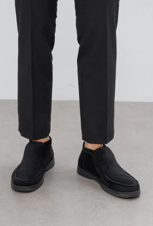 Loafer Ankle Boots - Μαύρο