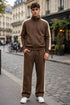 Sweatshirt and Jogger Set - Καφέ